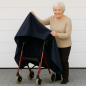 Preview: Rollator Garage Abdeckung wetterfest Nylon winddicht wasserabweisend dunkelgrau