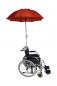 Preview: Rollatorschirm ROT/BRAUN Regenschirm Sonnenschirm inkl. Befestigung