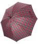 Mobile Preview: Behrend Gehstock mit Schirm rot-gemustert Gehhilfe Regenschirm