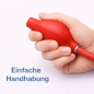 Preview: Luftkissen-Set 40 cm rot inkl. Pumpe & Einmalbezug – druckfreies Sitzen