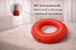 Preview: Luftkissen-Set 43 cm rot inkl. Pumpe & Einmalbezug – druckfreies Sitzen