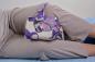 Preview: Bein-Zwischenpolster mit Fixierband MICROSTAR LILA Lagerungshilfe