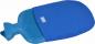 Preview: Wärmflasche mit Flauschbezug blau 2 Liter Bettflasche Wärmekissen