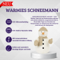 Preview: Warmies Schneemann Kuscheltier – Mikrowellen Wärmetier Lavendel Hirsekorn 23cm