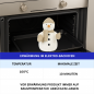 Preview: Warmies Schneemann Kuscheltier – Mikrowellen Wärmetier Lavendel Hirsekorn 23cm