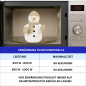 Preview: Warmies Schneemann Kuscheltier – Mikrowellen Wärmetier Lavendel Hirsekorn 23cm