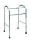 Preview: Gehbock faltbar Aluminium höhenverstellbar 2-in-1 Starr/Reziprok Gehhilfe silber