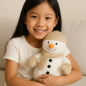 Preview: Warmies Schneemann Kuscheltier – Mikrowellen Wärmetier Lavendel Hirsekorn 23cm