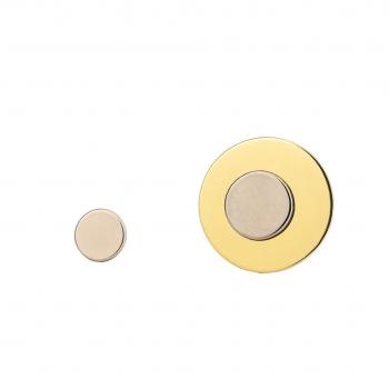 Blindenplakette mit MAGNET rund 30 mm Metall Blindensymbol Kennzeichnung