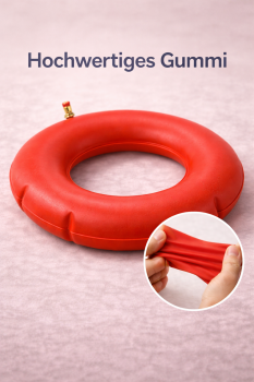 Luftkissen-Set 40 cm rot inkl. Pumpe & Einmalbezug – druckfreies Sitzen