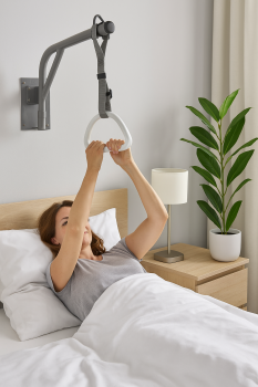 Bettgalgen wandhängend grau schwenkbar Medizinprodukt 100 kg