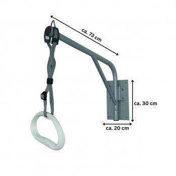 Bettgalgen wandhängend grau schwenkbar Medizinprodukt 100 kg