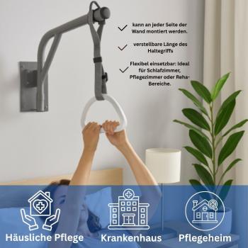 Bettgalgen wandhängend grau schwenkbar Medizinprodukt 100 kg