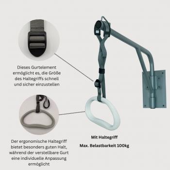 Bettgalgen wandhängend grau schwenkbar Medizinprodukt 100 kg