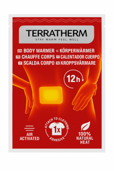 TerraTherm Körperwärmer 10 STÜCK – selbstklebende Wärmepads mit Naturstoffen 12h