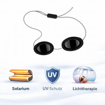 Höhensonnenbrille Solariumbrille Erwachsene UV-Schutz 0–400 nm