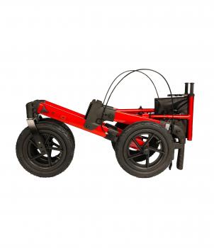 Antar AT51045 Outdoor Rollator Premium inkl. Rückengurt Rollatortasche Gehstock- und Getränkehalter