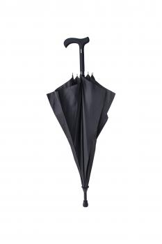 Gehstock mit Schirm Stockschirm  mit SOFTGRIF,  schwarz