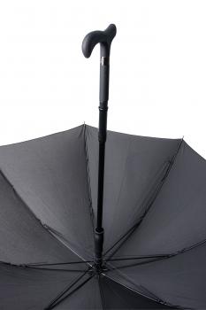 Gehstock mit Schirm Stockschirm  mit SOFTGRIF,  schwarz
