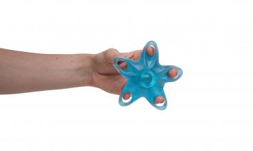 Hand- Fingertrainer STERN BLAU schwer TPR Muskeltraining Hand 1 Stück