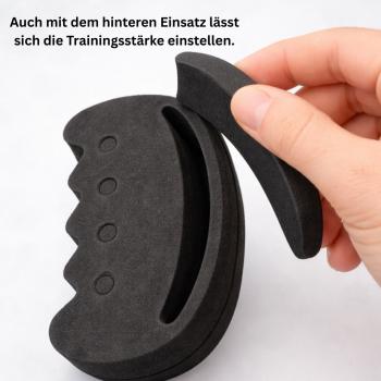 Handtrainer Fingetrainer SCHWARZ Schaumstoff einstellbar Training Anatomisch
