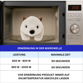 Warmies Wombat Kuscheltier – Mikrowellen Wärmetier Lavendel Hirsekorn 32cm