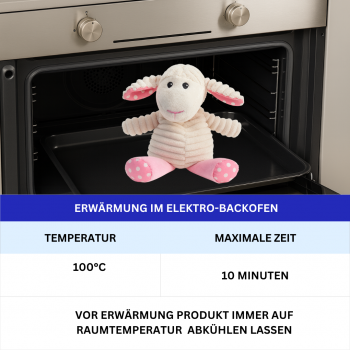 Warmies Schaf Pünktchen – Wärmetier Lavendel Hirse Kuscheltier 27cm Baby