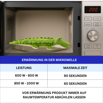 Warmies Krokodil – Lavendel Wärmetier 48 cm Mikrowellenfähig Kuscheltier