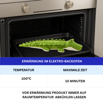 Warmies Krokodil – Lavendel Wärmetier 48 cm Mikrowellenfähig Kuscheltier