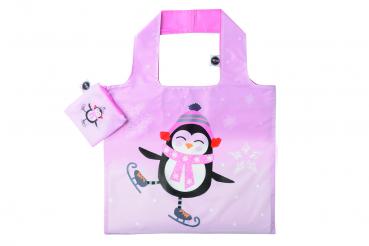 Any Bags Tasche Einkaufstasche WINTER PINGUIN Shopping ca. 48 x 65 cm