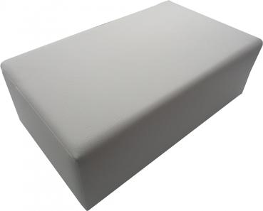 Bettverkürzer 60x35x20 cm weiß Schaumstoff mit abnehmbaren Kunstlederbezug