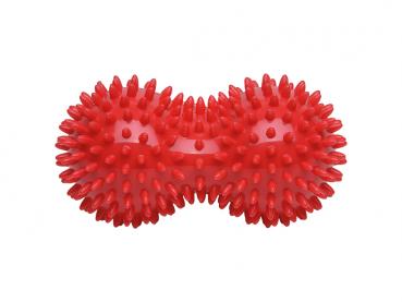 Duo-Igelball Roller Massageball Noppenball  ROT