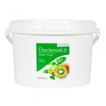 Frucht Badesalz 5000 g Eimer Fußbad KIWI-MELISSE entspannend Wellness Fußpflege