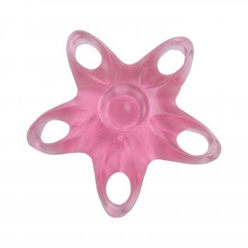 Hand- Fingertrainer STERN PINK leicht TPR Muskeltraining Hand 1 Stück