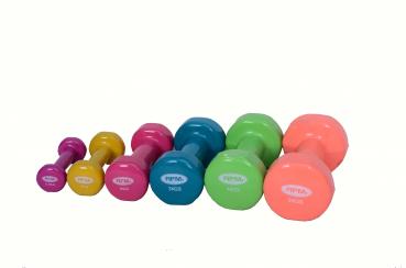 Hantel 2`er SET RFM Kurzhantel Vinyl GrÜN 4,0 kg Gewichte Fitness