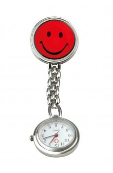 Schwestern-Uhr SMILEY rot