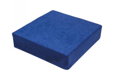 Sitzerhöhung 40x40x10 cm BLAU aus Verbundschaum mit waschbarem Bezug