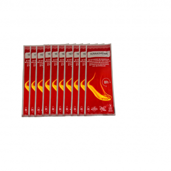 Terratherm Wärmesohlen 10 STÜCK Gr.36-38 Sohlenwärmer Fußwärmer Einlegesohlen 8h
