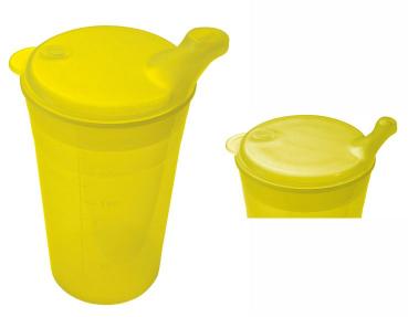 Trinkbecher-Set Tee und Brei, kurzes Mundstück, gelb