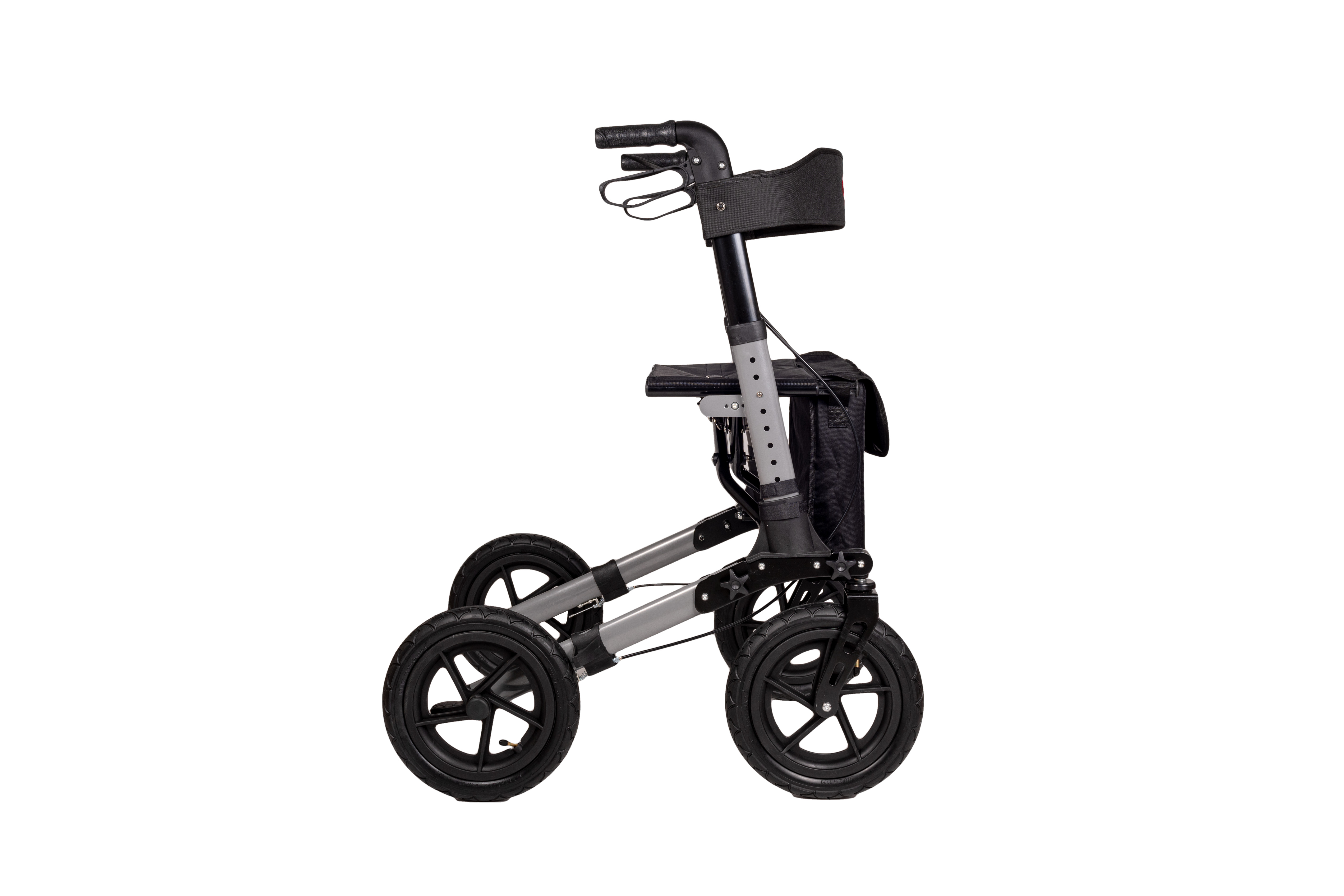 Sanialt24 - Antar Aluminium Rollator mit Luftbereifung Gehhilfe extra klein  zusammenfaltbar