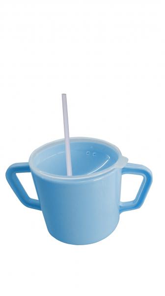 Trinkbecher, 2 Henkel, blau