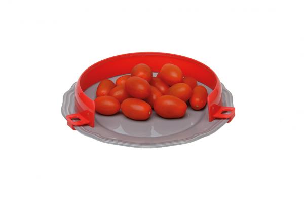 Tellerranderhöher rot – Esshilfe für Teller 19–28 cm spülmaschinenfest