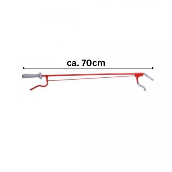 Greifzange 70 cm Metall rot mit Magnet CE Medizinprodukt leicht & präzise