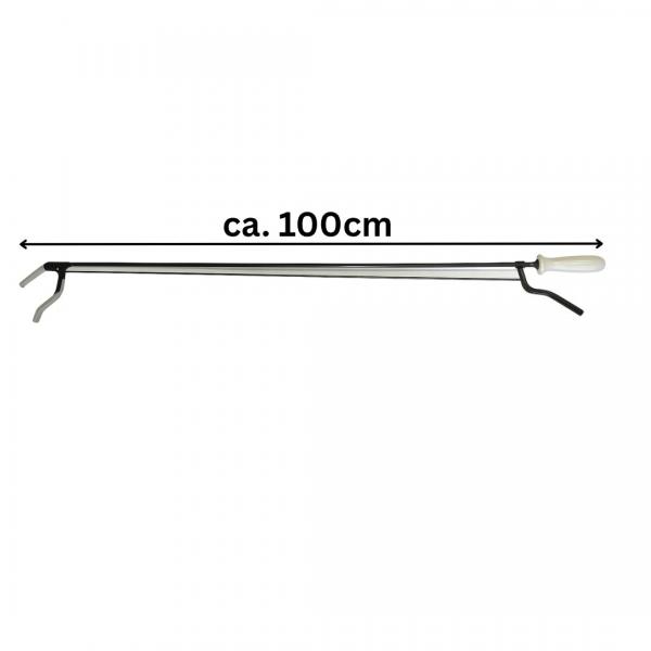 Greifzange 100 cm Metall schwarz mit Magnet CE Medizinprodukt leicht & präzise