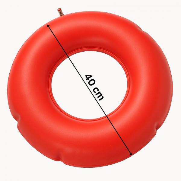 Luftkissen-Set 40 cm rot inkl. Pumpe & Einmalbezug – druckfreies Sitzen
