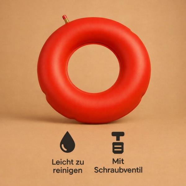 Luftkissen 40 cm rot – Luftring komfortables Sitzkissen
