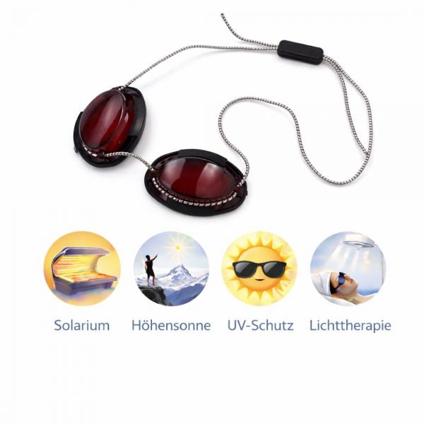 Höhensonnenbrille KINDER Solariumbrille UV-Schutz 0–400 nm Augenschutz