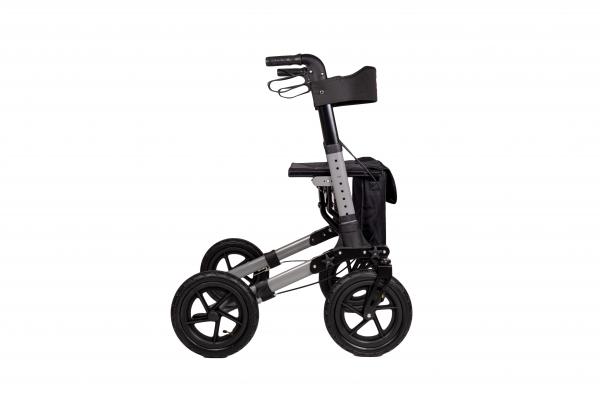 Antar Aluminium Rollator mit Luftbereifung Gehhilfe extra klein zusammenfaltbar