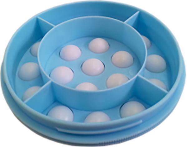 Lotion Creamer SET mint Eincremehilfe 3 Aufsätze Massage 19 Kugeln 44 cm