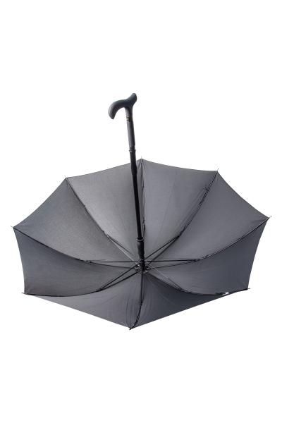 Gehstock mit Schirm Stockschirm  mit SOFTGRIF,  schwarz